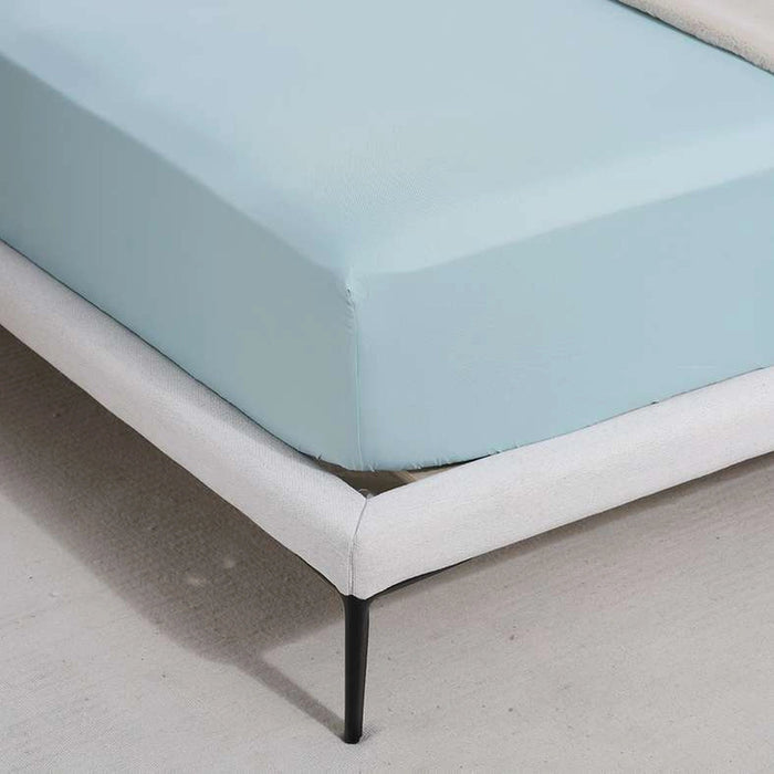 Essential Solid Fitted Sheet +25Cm - Blue Pan Home