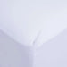 Essential Solid Fitted Sheet- White Pan Home