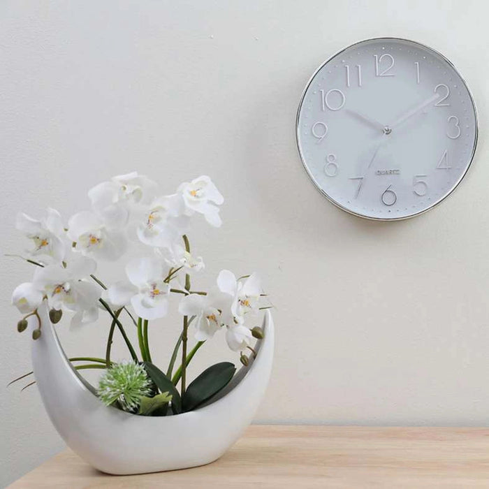 Essential Wall Clock D30cm-Silver Pan Home