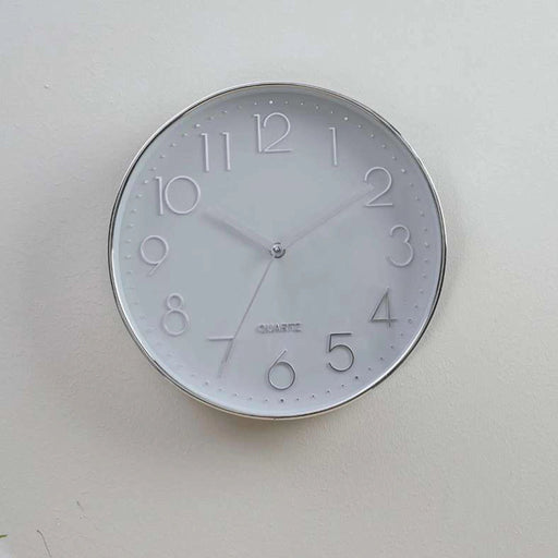 Essential Wall Clock D30cm-Silver Pan Home