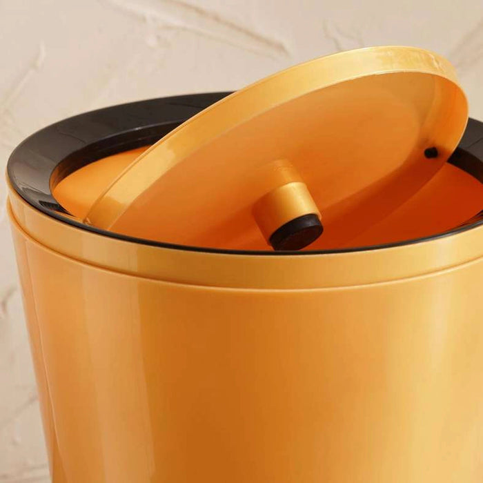 Essential Waste Bin W/Lid 8.5L - Gold Pan Home