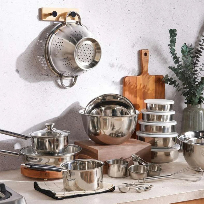 Essentials 12-Piece Baking Set -Chrome