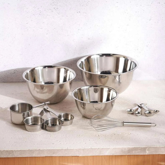 Essentials 12-Piece Baking Set -Chrome