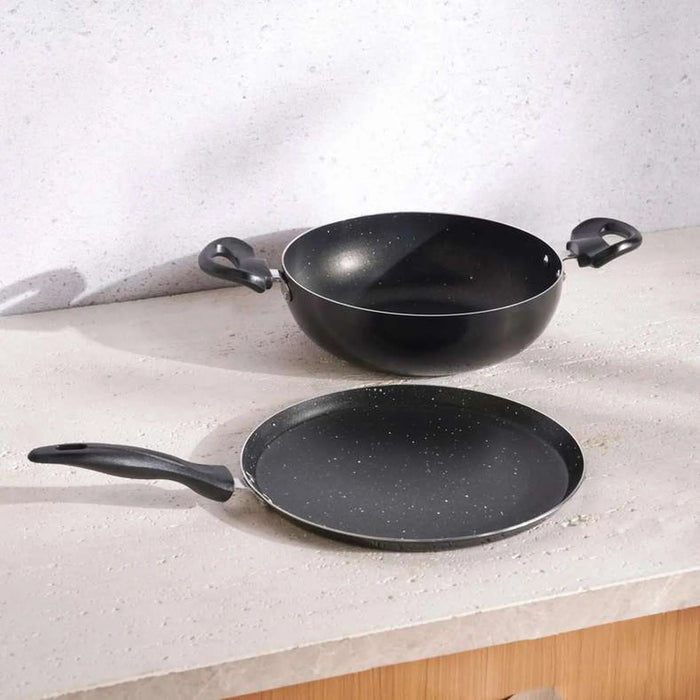 Essentials 2-Piece Cookware Set -Black Pan Home