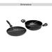 Essentials 2-Piece Cookware Set -Black Pan Home