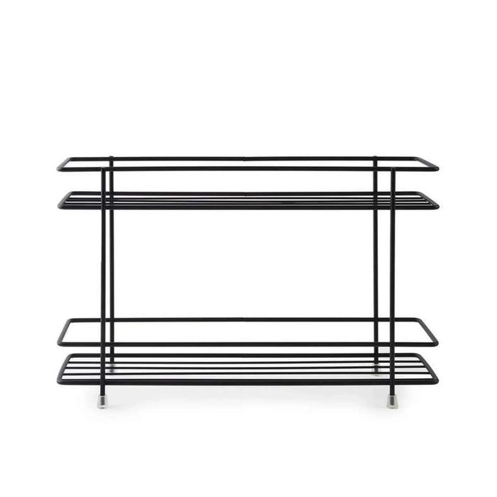 Essentials 2-Tier Spice Rack 33X8X22Cm - Black