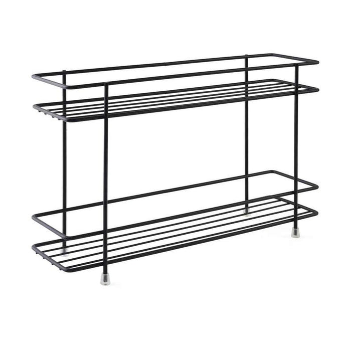 Essentials 2-Tier Spice Rack 33X8X22Cm - Black
