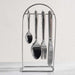 Essentials 24-Piece Cutlery Set With Stand -Chrome Pan Home