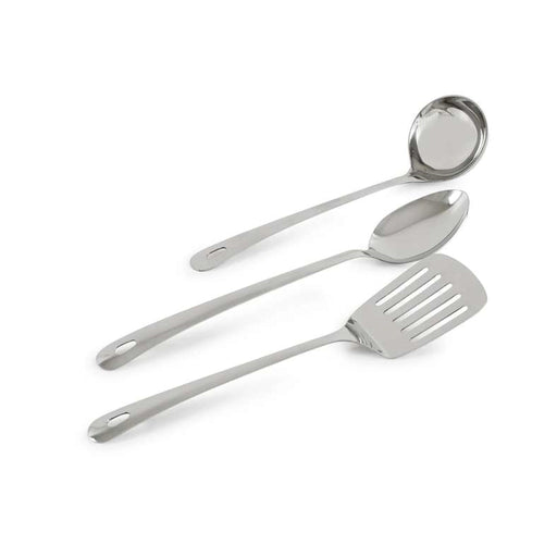 Essentials 3-Piece Kitchen Utensils Set - Chrome Pan Home