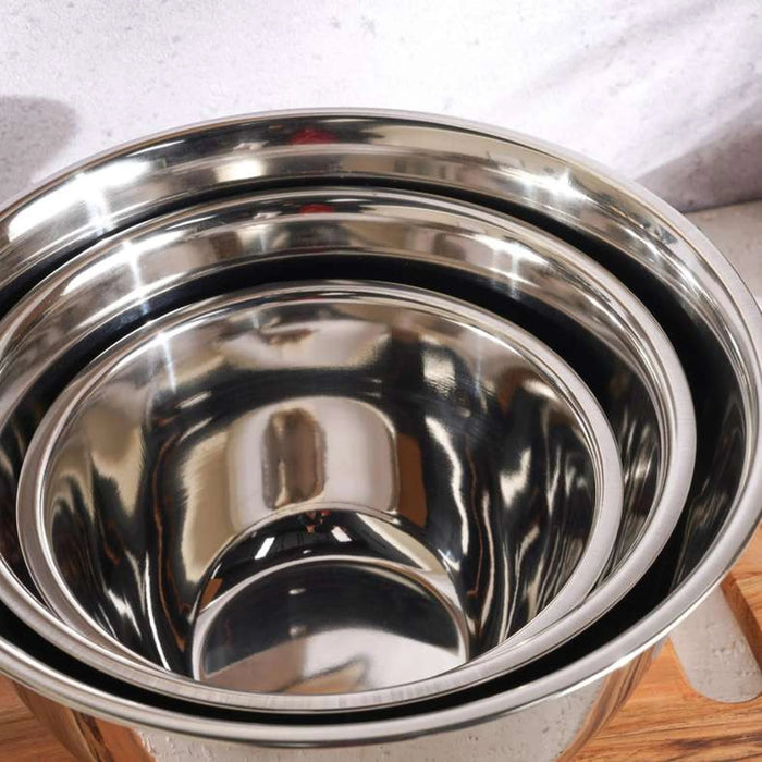 Essentials 3-Piece Mixing Bowl -Chrome