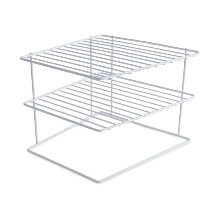 Essentials 3-Tier Plate Organizer 25X25X20Cm - White Pan Home