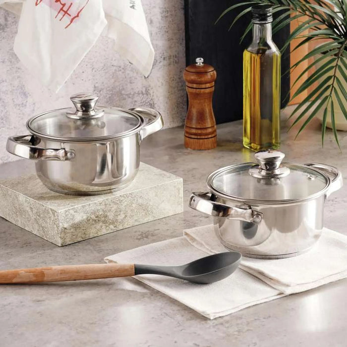 Essentials 4-Piece Cooking Pot -Chrome