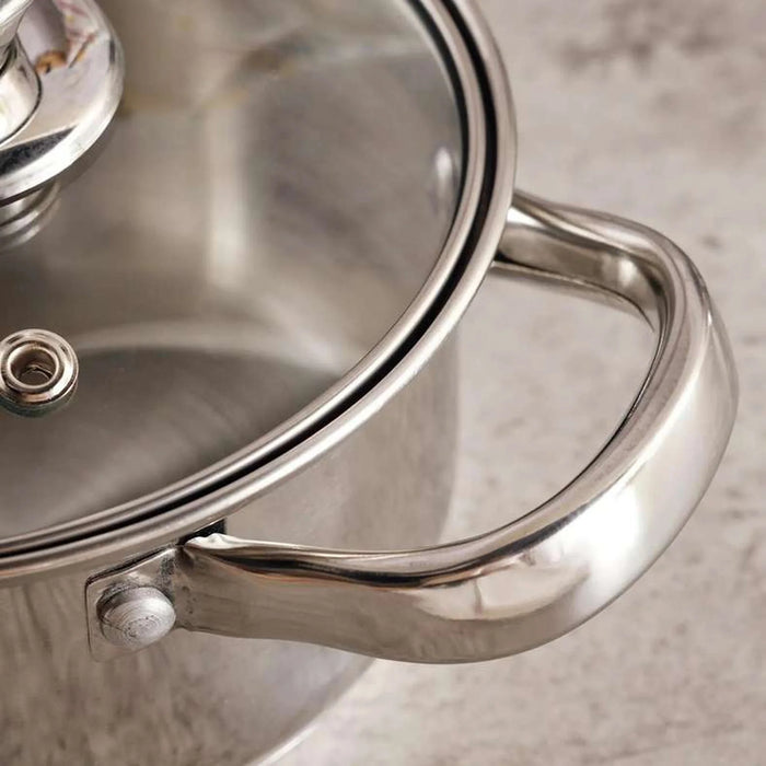 Essentials 4-Piece Cooking Pot -Chrome