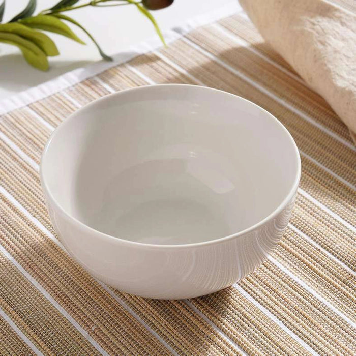 Essentials 4-Piece Porcelain Cereal Bowl - White Pan Home