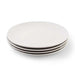 Essentials 4-Piece Porcelain Dinner Plate - White Pan Home