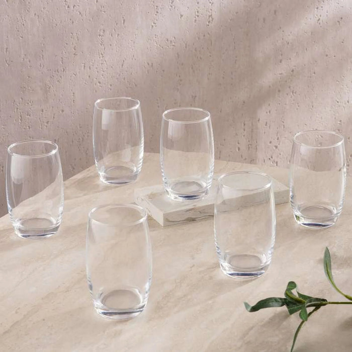 Essentials 6-Piece Highball Glass Set 390Ml -Clear
