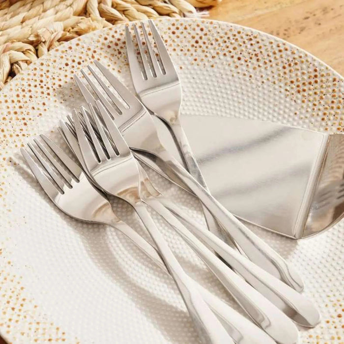 Essentials 7-Piece Cake Serving Set - Chrome Pan Home