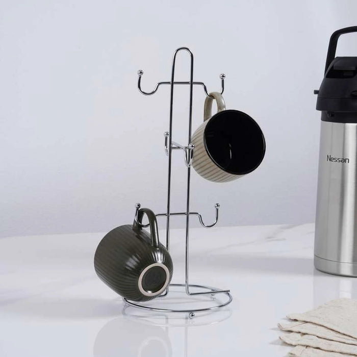 Essentials Mug Tree Dia15X34Cm - Chrome