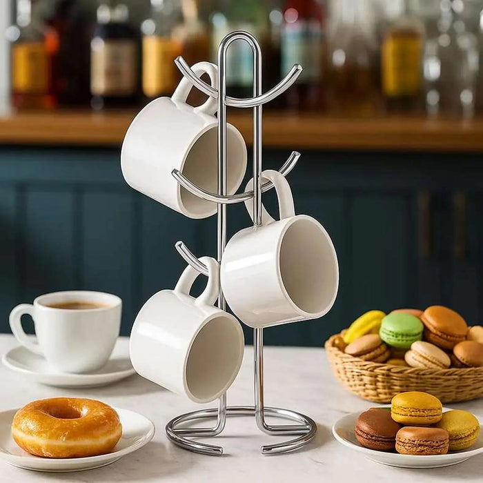 Essentials Mug Tree Dia17X33Cm - Chrome