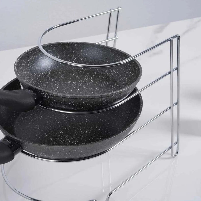Essentials Pan Organizer 33X23X24.5Cm - Chrome Pan Home