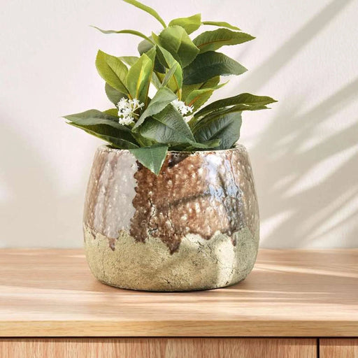 Este Stoneware Pot 19.5X19.5X15Cm - Brown Pan Home