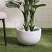 Estella Polyresin Planter 30X30X20Cm- White Pan Home