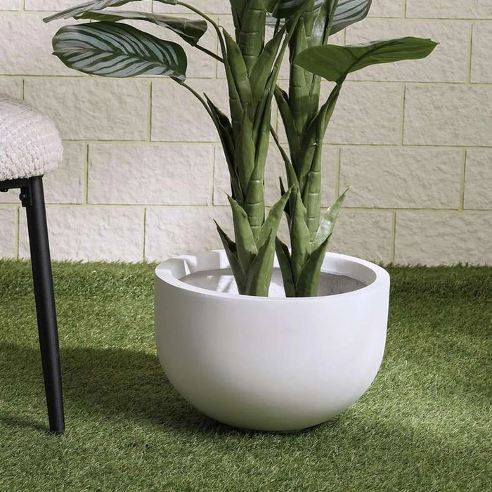 Estella Polyresin Planter 38X38X24Cm- White