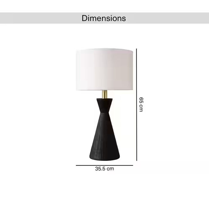 Estral E27 Polyresin Table Lamp 35.5X65Cm - Brown