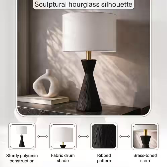 Estral E27 Polyresin Table Lamp 35.5X65Cm - Brown