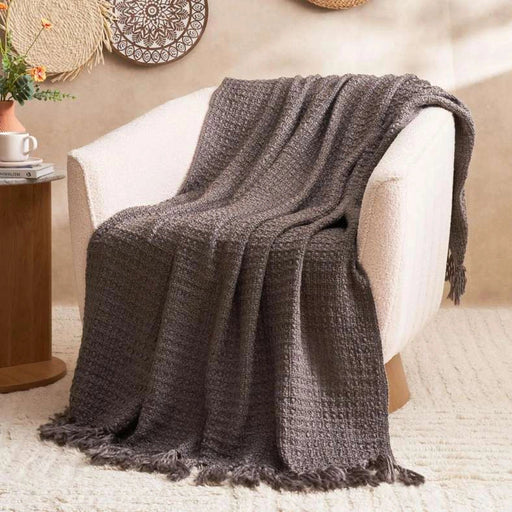 Eterniti Chunky Throw - Grey Pan Home