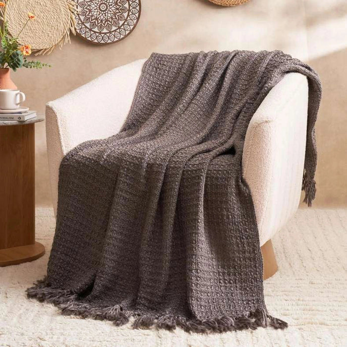 Eterniti Chunky Throw - Grey Pan Home