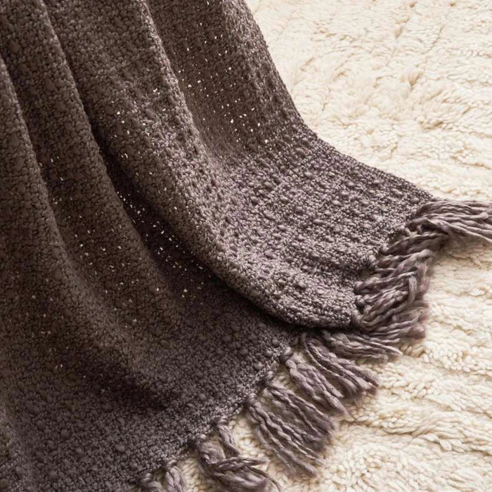 Eterniti Chunky Throw - Grey Pan Home