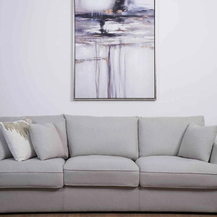 Eutimio Hand Painted Canvas Frame 100X150Cm - Light Gold
