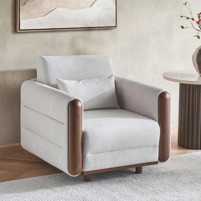 Evagelie Single Seater Sofa - Beige Pan Home