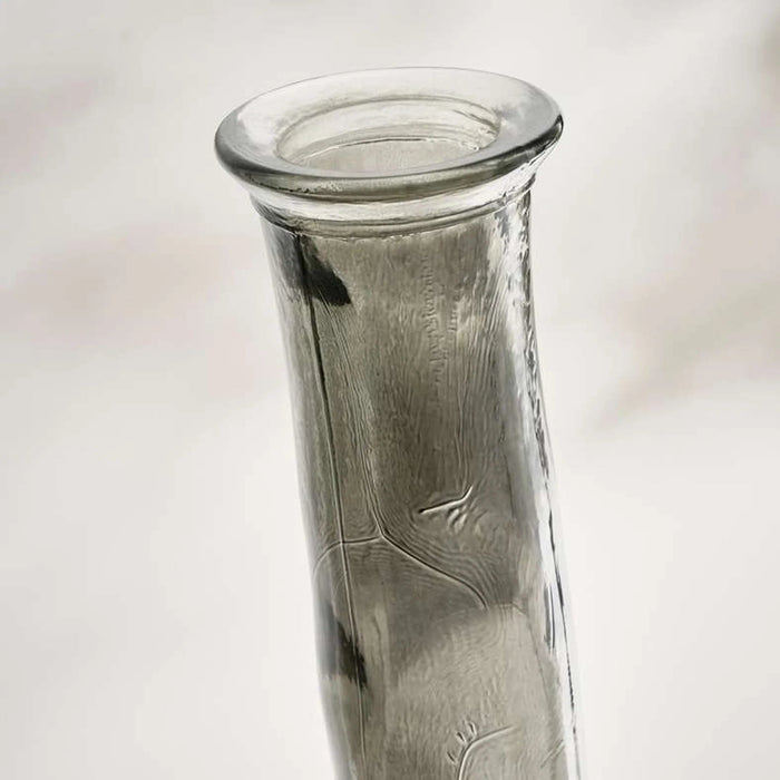 Everest Recycled Glass Vase 23X100Cm - Grey Pan Home