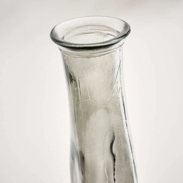 Everest Recycled Glass Vase 23X80Cm - Grey Pan Home