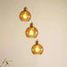 Everglow 3-Lights E-27 Pendant Lamp 25X120Cm - Gold Pan Home