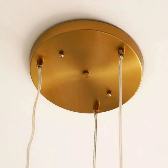 Everglow 3-Lights E-27 Pendant Lamp 25X120Cm - Gold Pan Home