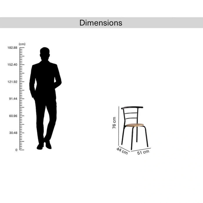 Everly 1+2 Dining Set - Natural Black