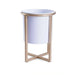 Everret Metal Planter White/Gold D15X25Cm Pan Home