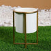 Everret Metal Planter White/Gold D20X25Cm Pan Home