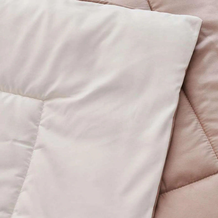 Everyday 2-Piece Reversible Single Comforter Set 135X220Cm - Dark Beige/Ivory Pan Home