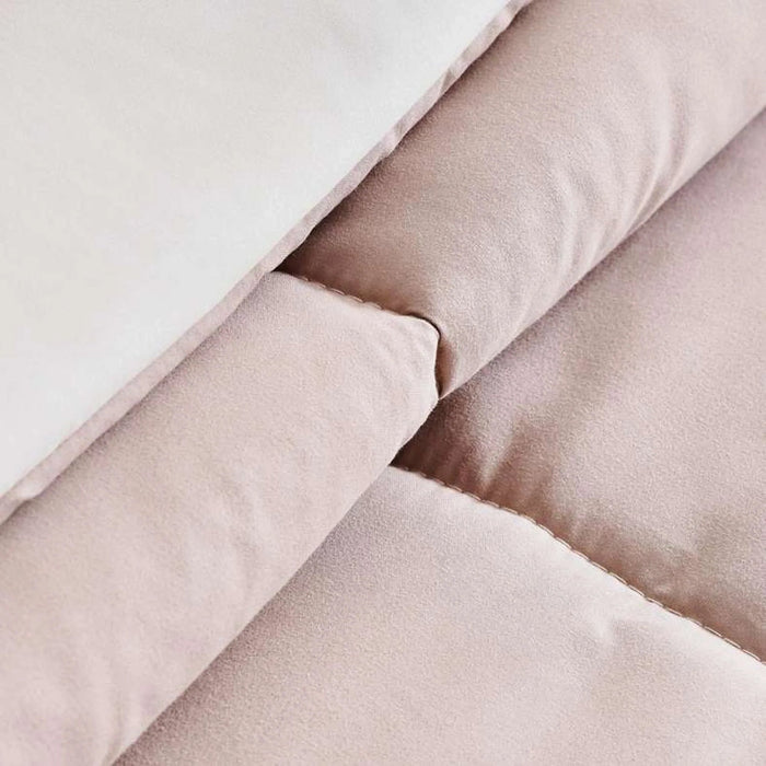 Everyday 2-Piece Reversible Single Comforter Set 135X220Cm - Dark Beige/Ivory Pan Home