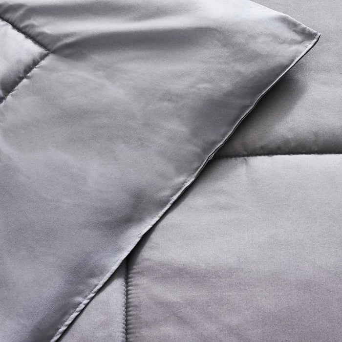 Everyday 2-Piece Reversible Single Comforter Set 135X220Cm - Silver/ Grey Pan Home