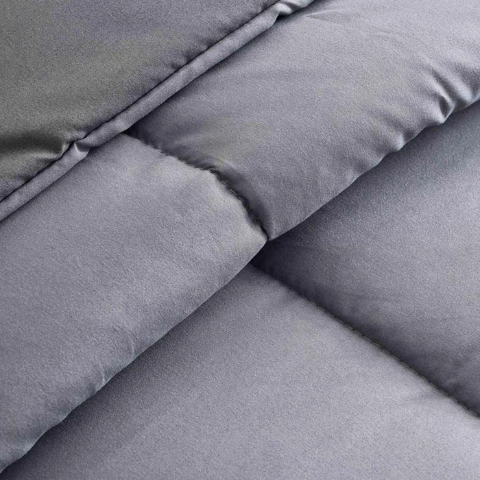 Everyday 2-Piece Reversible Single Comforter Set 135X220Cm - Silver/ Grey Pan Home