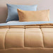 Everyday 3-Piece Reversible Full Comforter Set 160X220Cm - Metallic Blue/ Mustard Pan Home