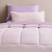 Everyday 3-Piece Reversible Full Comforter Set 160X220Cm - Pink/ Lilac Pan Home