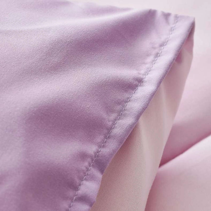 Everyday 3-Piece Reversible Full Comforter Set 160X220Cm - Pink/ Lilac Pan Home