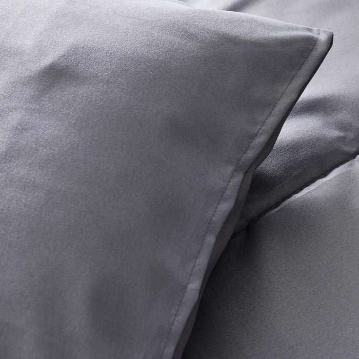 Everyday 3-Piece Reversible Queen Comforter Set 200X240Cm - Silver/ Grey Pan Home