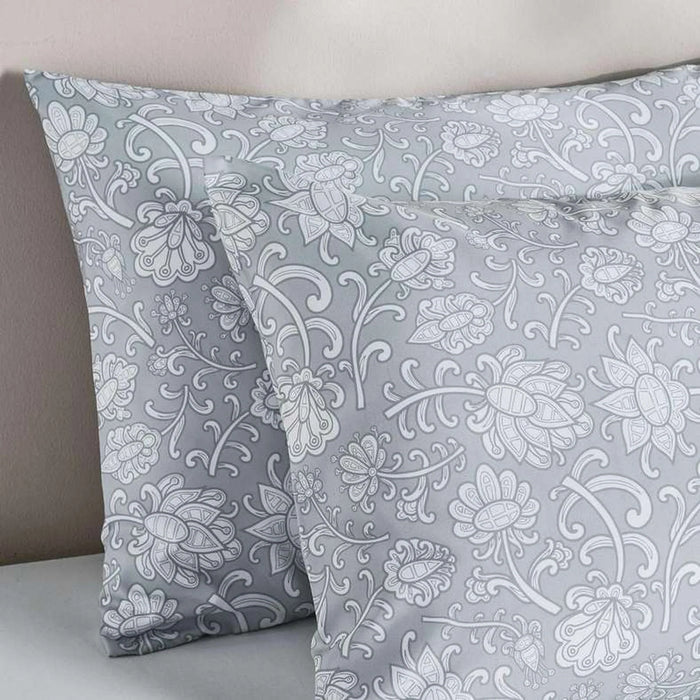 Everyday Floral 2Pc Printed Pillowcover - 50X75 Cm-Grey Pan Home